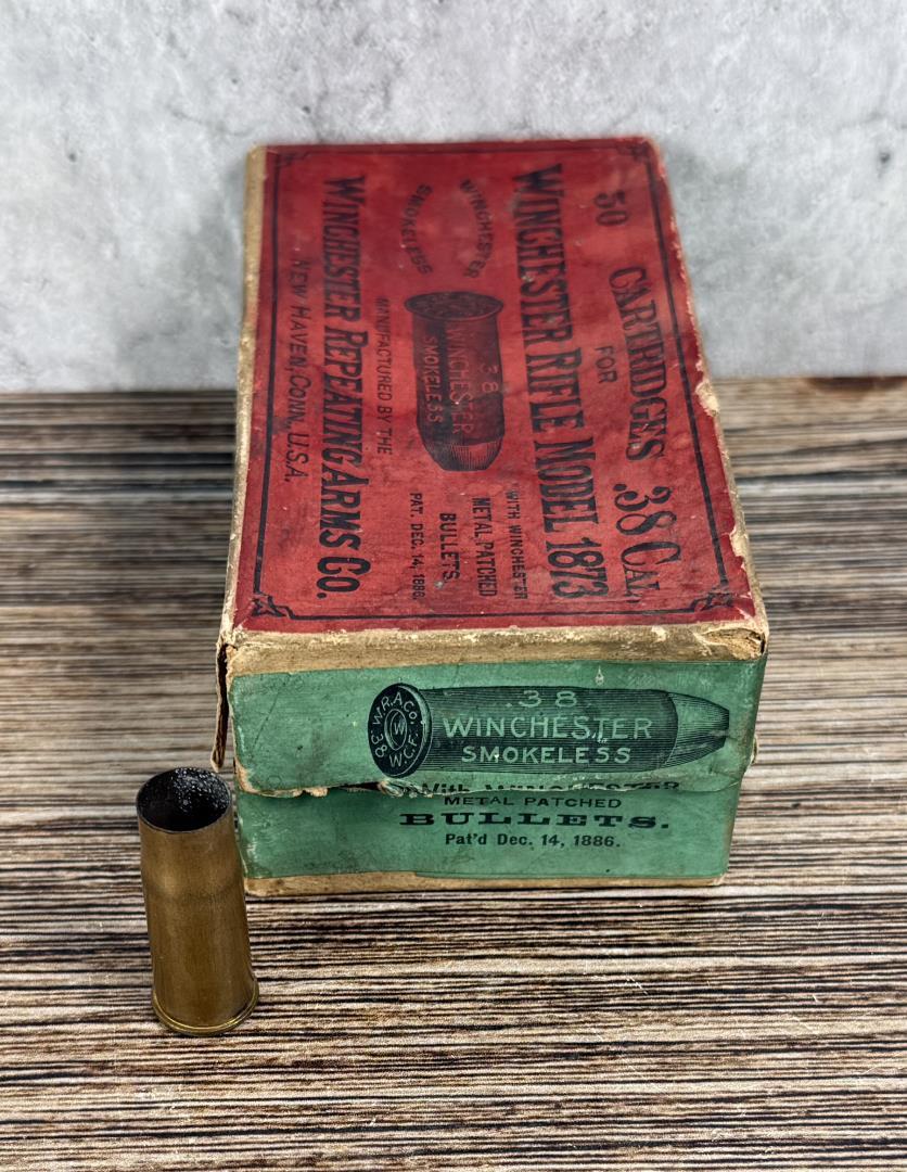 Winchester Rifle Model 1873 .38 Ammo Box