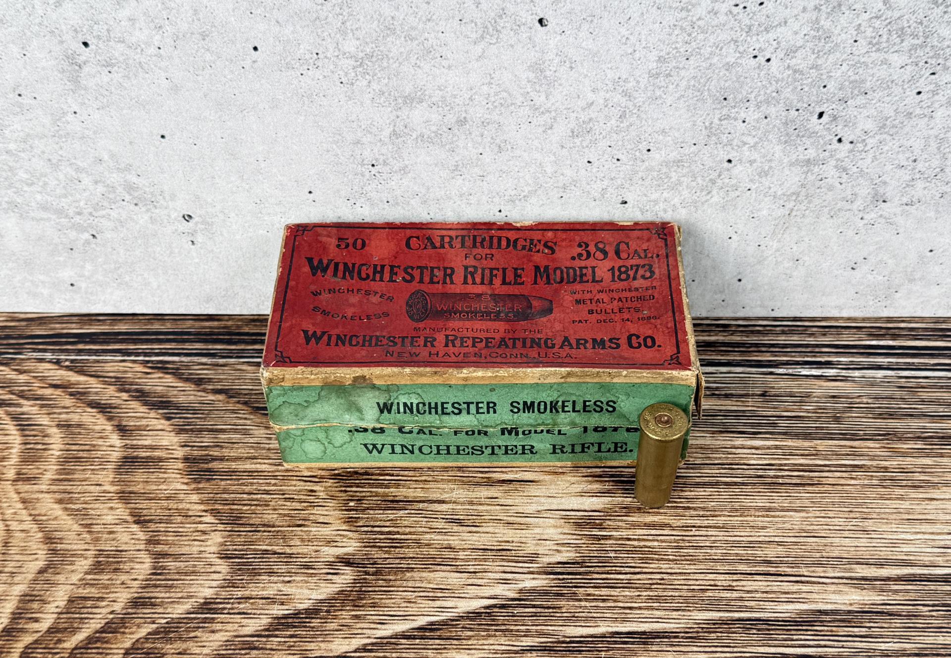 Winchester Rifle Model 1873 .38 Ammo Box