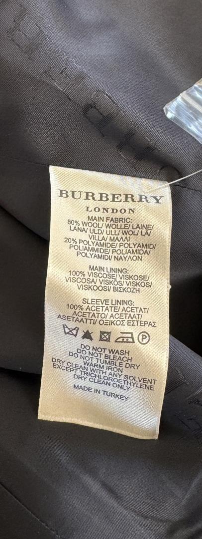 Vintage Burberry Wool Car Coat