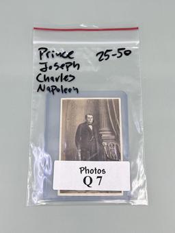 Prince Joseph Charles Napoleon CDV Photo