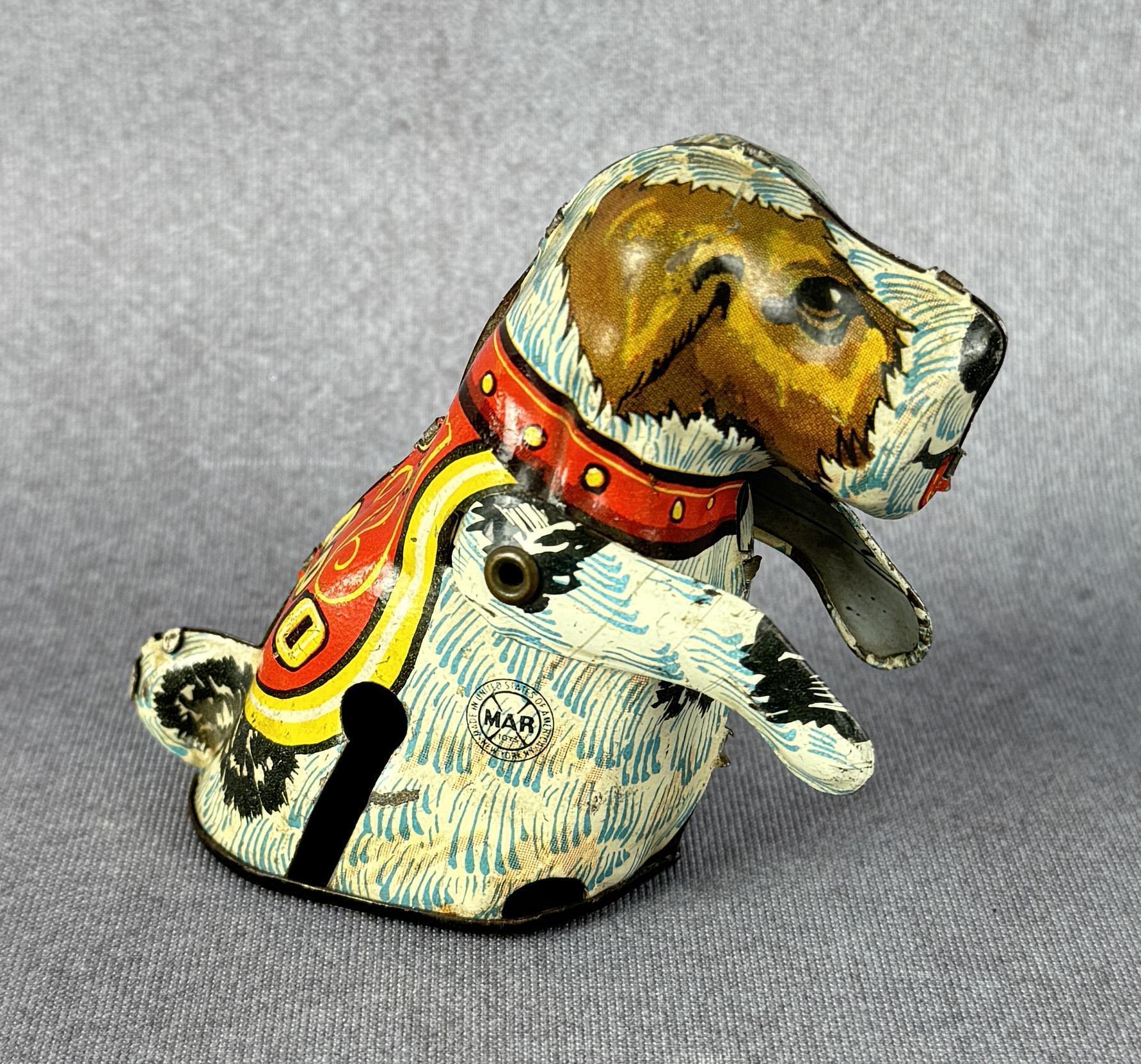 Marx Tin Litho Flippo Jumping Dog Toy
