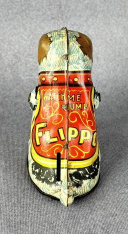 Marx Tin Litho Flippo Jumping Dog Toy