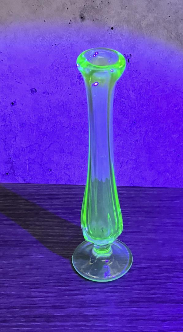 Depression Uranium Glass Serving Platter