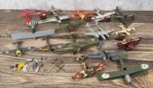 Group Of Military Airplane Models