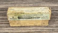 Savage Magazine Rifle .303 Brass Ammo Box
