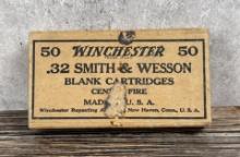 Winchester .32 Smith & Wesson Blank Ammo Box