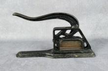 The Erie Griswold Cast Iron Tobacco Cutter