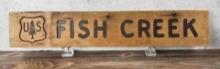USFS US Forest Service Fish Creek Montana Sign