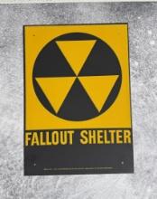 US Department of Defense Fallout Shelter Sign