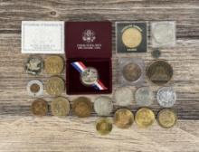 Collection of Assorted Coins Tokens