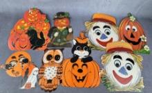 Vintage Die Cut Halloween Decorations
