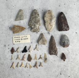 Ancient Native American Indian Arrowheads Points