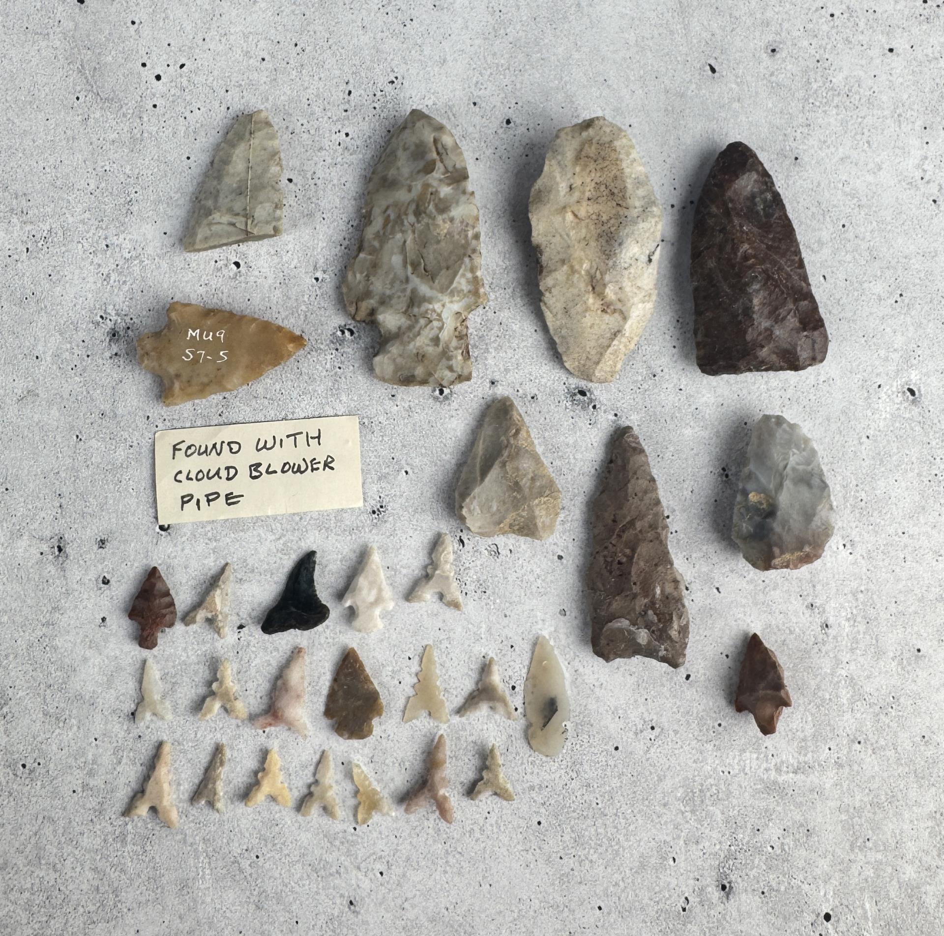 Ancient Native American Indian Arrowheads Points