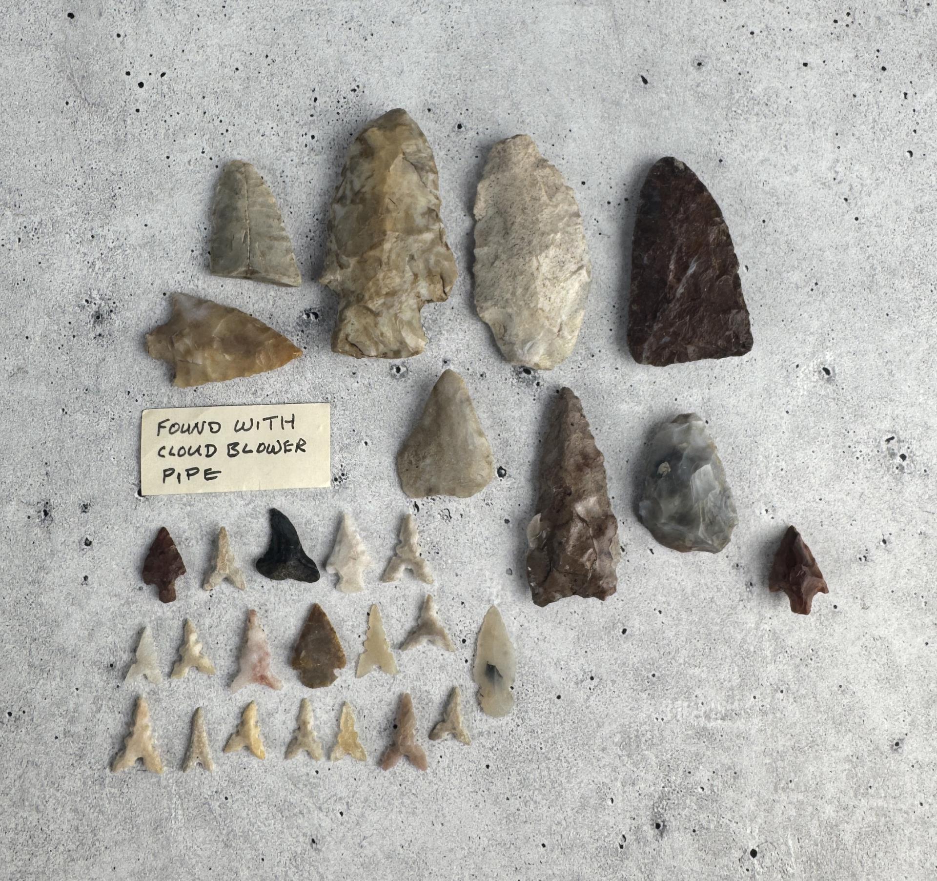Ancient Native American Indian Arrowheads Points