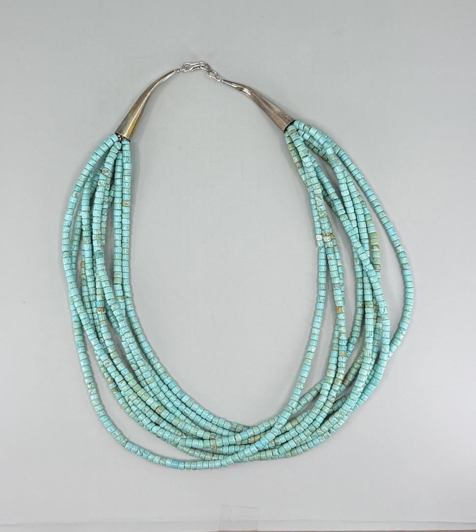 Santo Domingo Pueblo Turquoise Necklace
