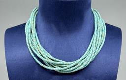 Santo Domingo Pueblo Turquoise Necklace