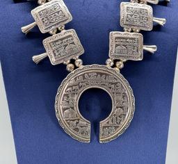 McBride Lomayestewa Hopi Squash Blossom Necklace