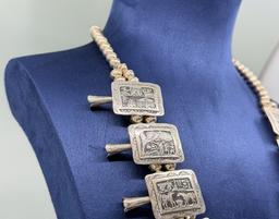 McBride Lomayestewa Hopi Squash Blossom Necklace