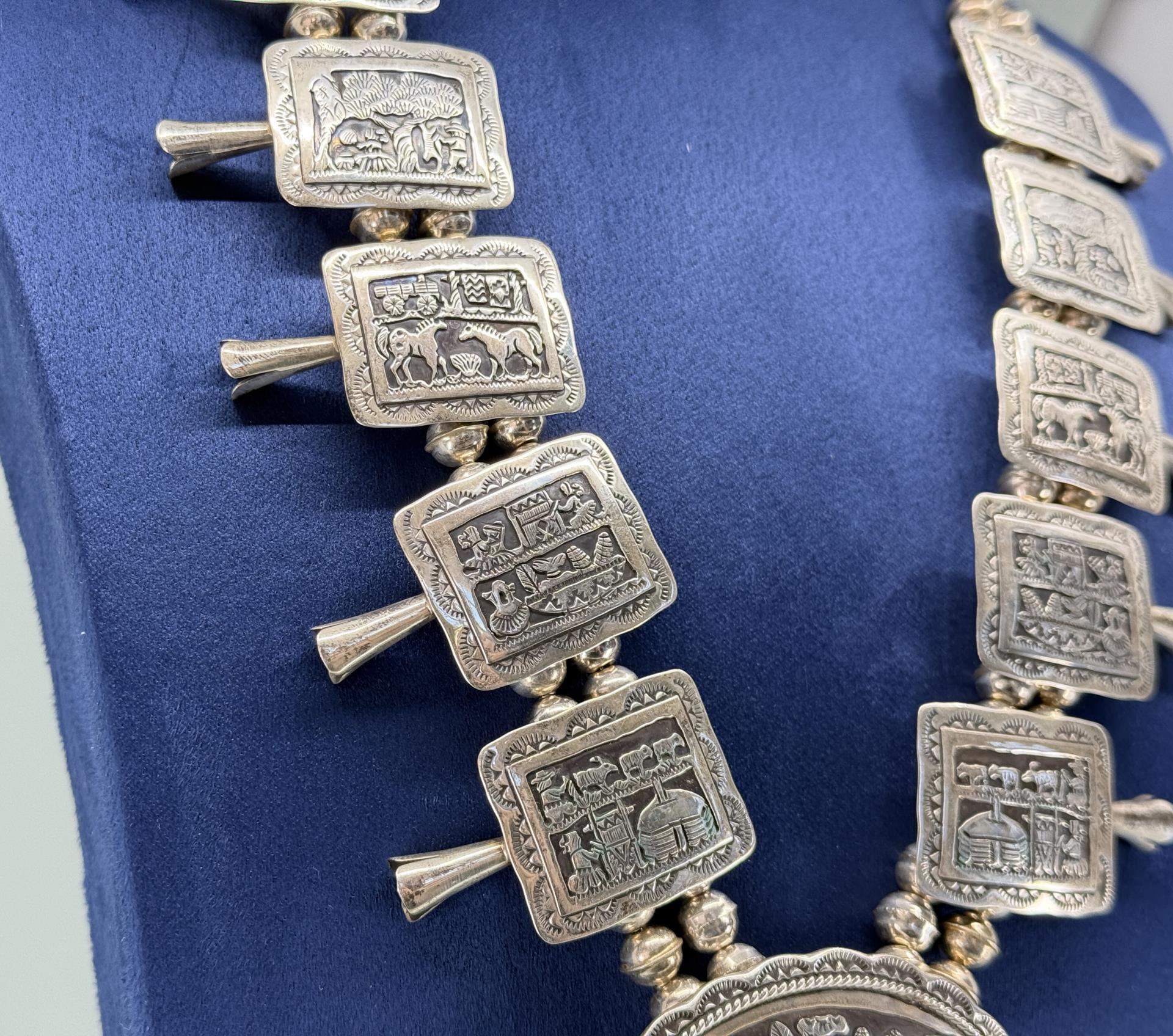 McBride Lomayestewa Hopi Squash Blossom Necklace