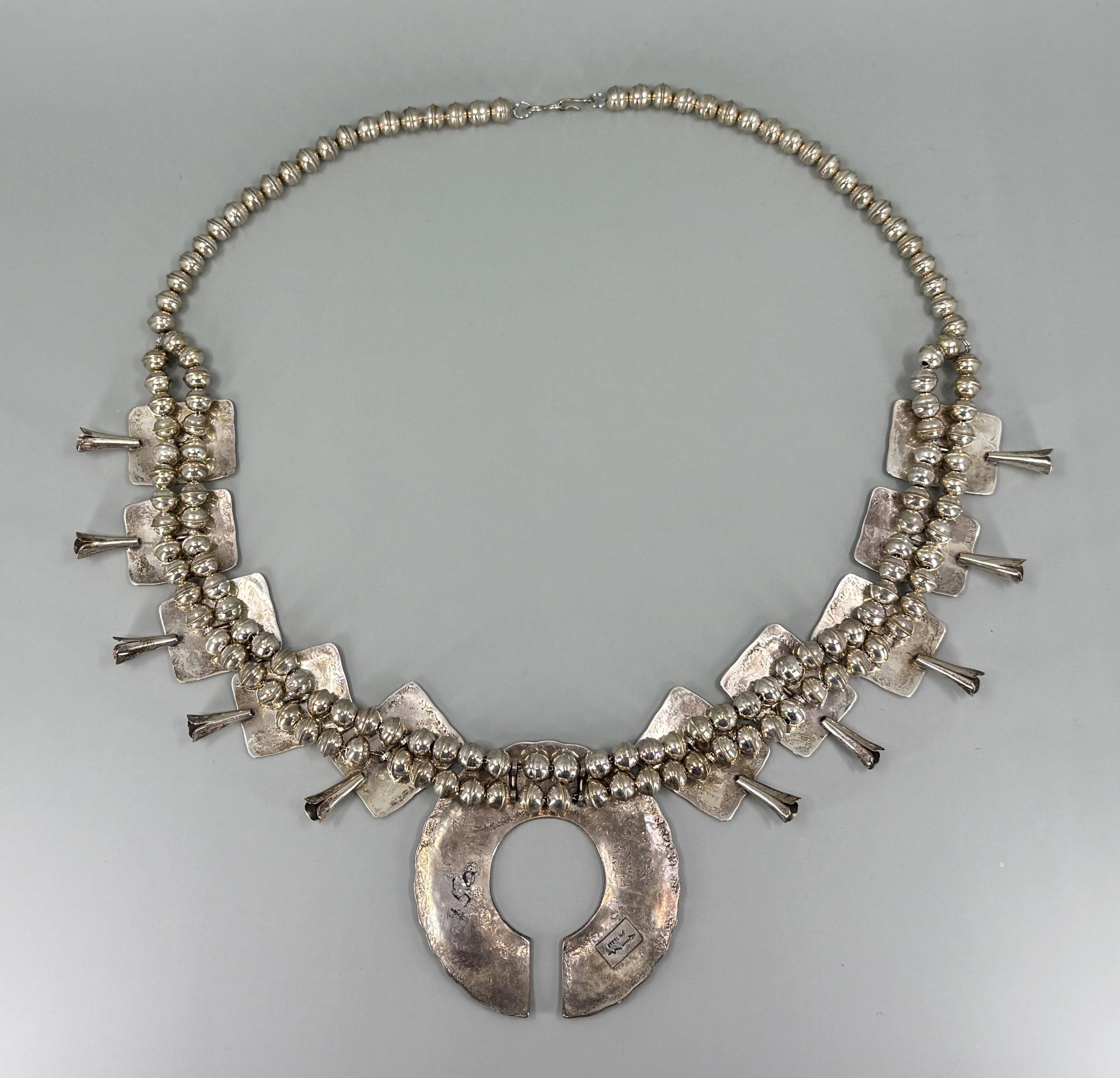 McBride Lomayestewa Hopi Squash Blossom Necklace