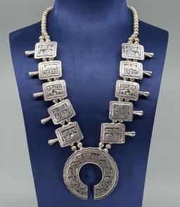 McBride Lomayestewa Hopi Squash Blossom Necklace