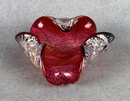 Mid Century Murano Art Glass Ashtray