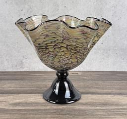 Rubi Art Glass Console Bowl