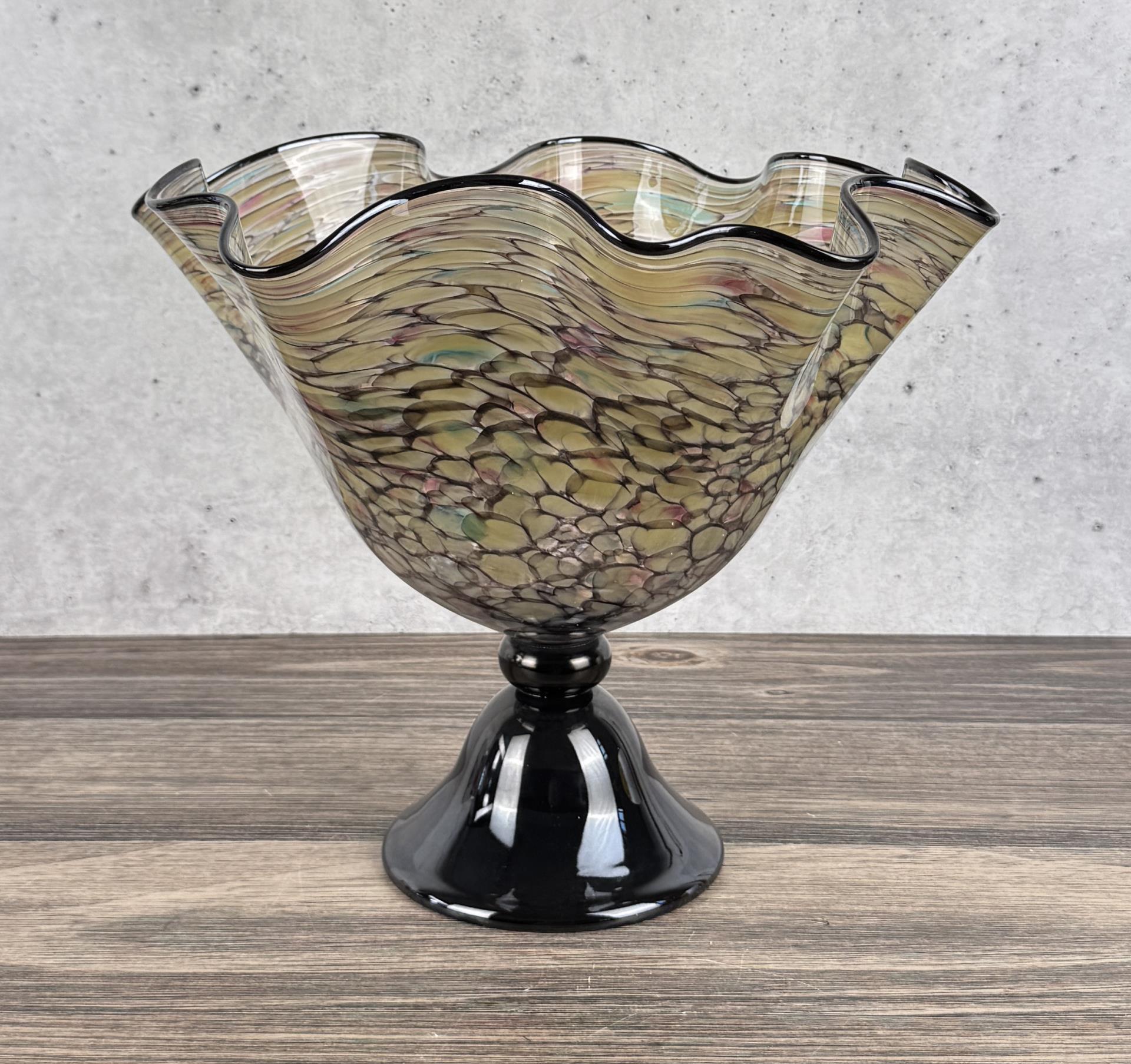Rubi Art Glass Console Bowl