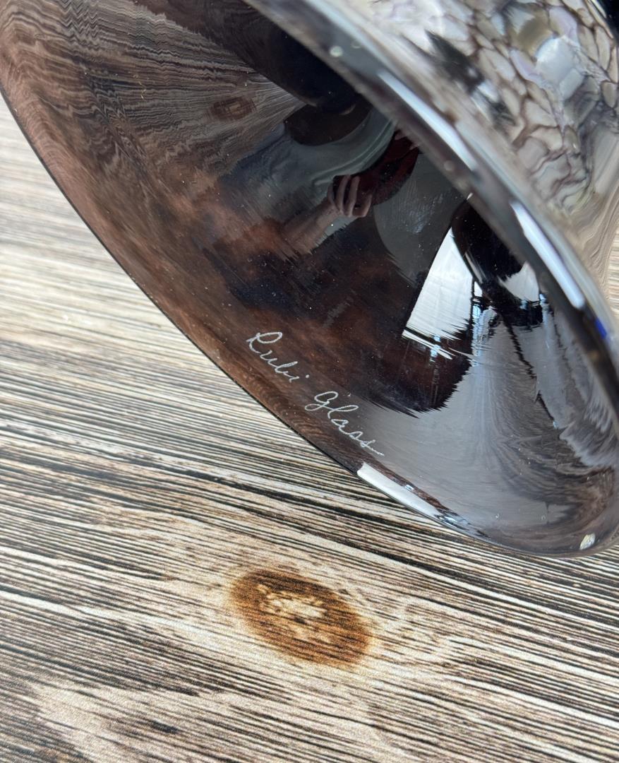 Rubi Art Glass Console Bowl