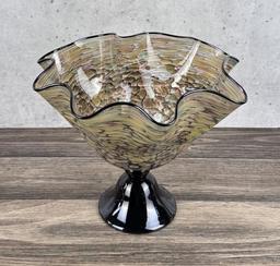 Rubi Art Glass Console Bowl