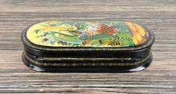 Russian Lacquer Box Fairy Tale Elf