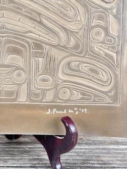 Joseph Illig Northwest Coast Indian Panel Crabcat