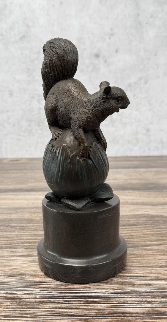 Bronze Squirrel on Flower