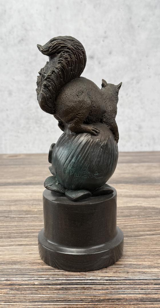 Bronze Squirrel on Flower
