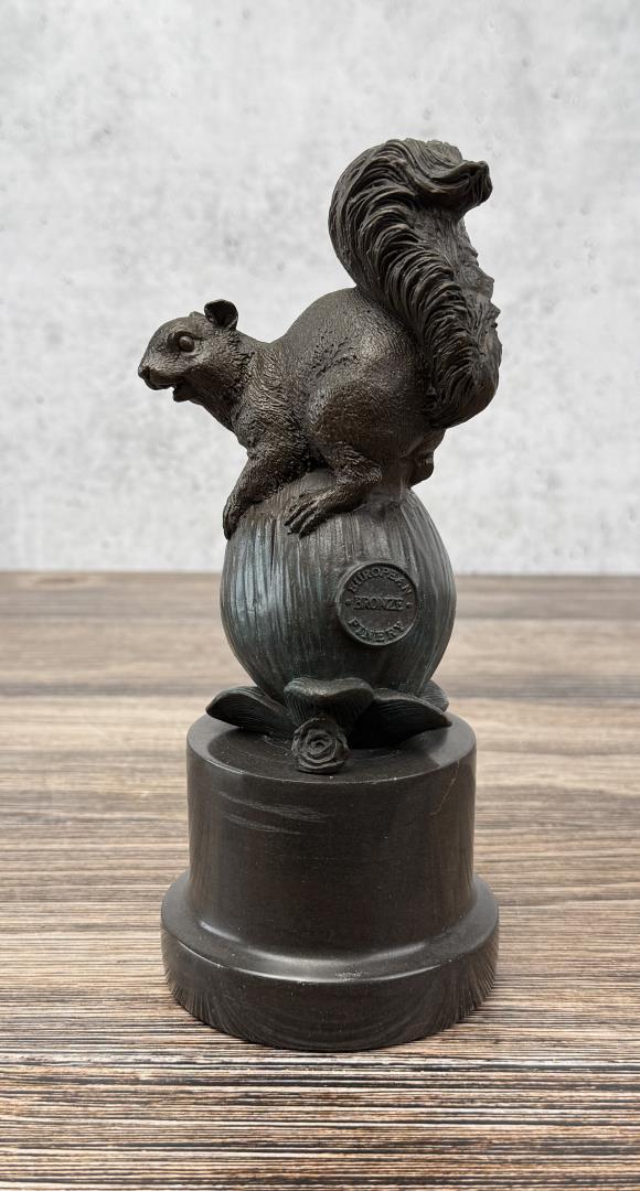 Bronze Squirrel on Flower