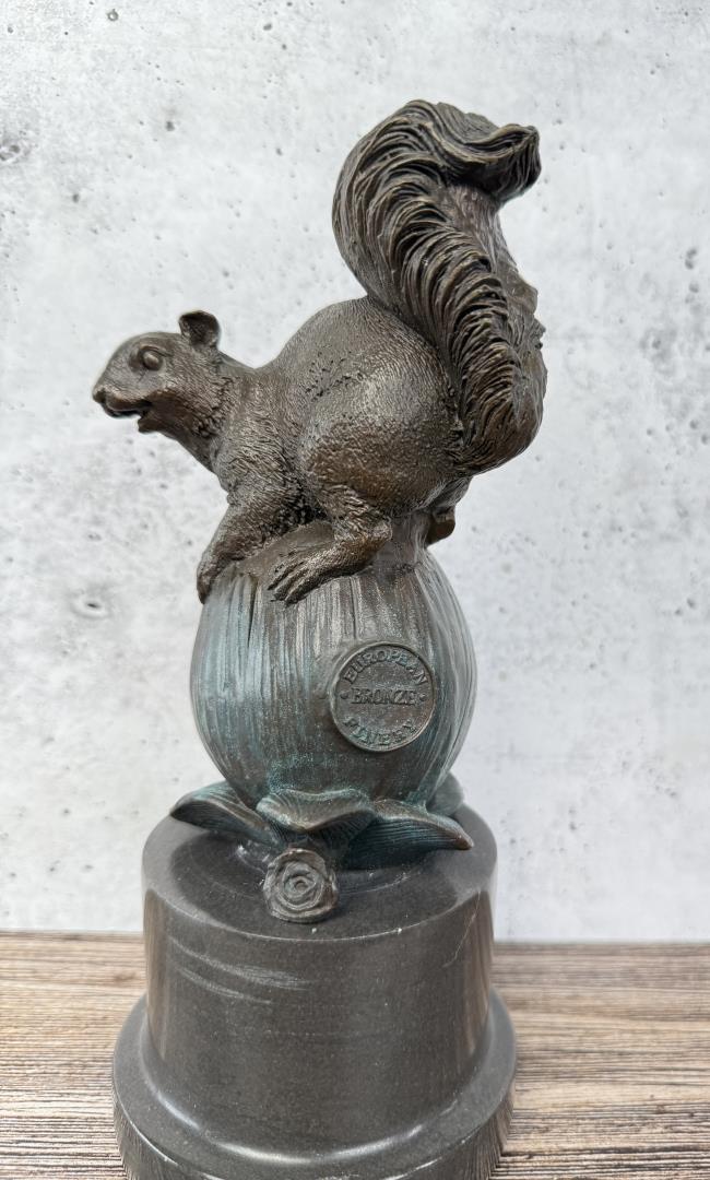 Bronze Squirrel on Flower