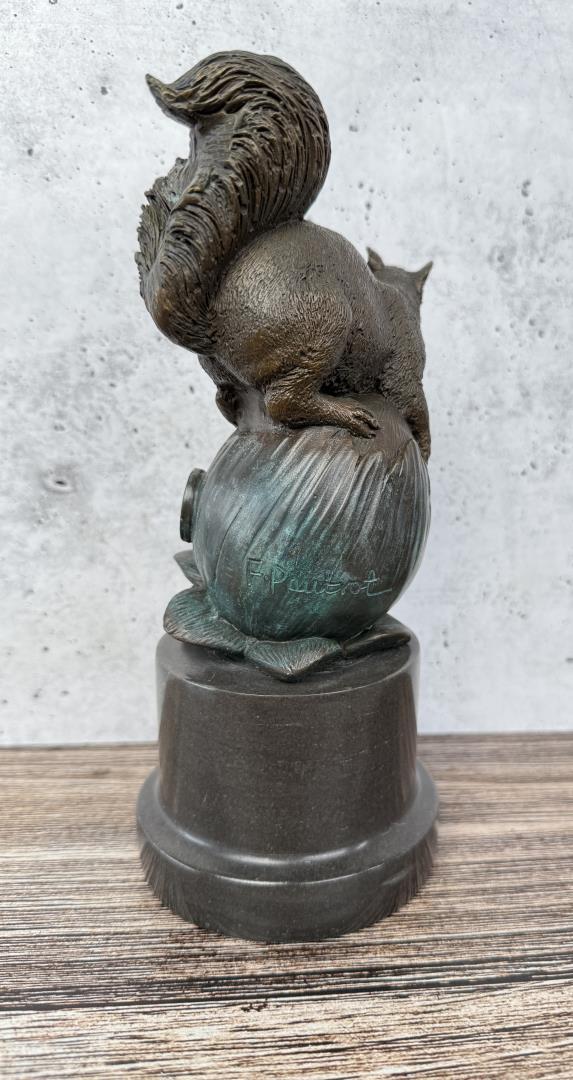 Bronze Squirrel on Flower