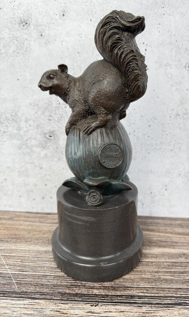Bronze Squirrel on Flower