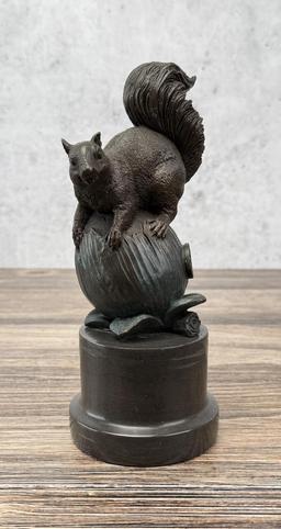 Bronze Squirrel on Flower
