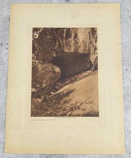 Edward Curtis Photogravure Entrance Painted Cave