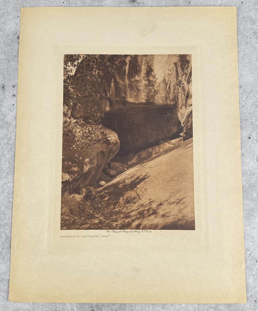 Edward Curtis Photogravure Entrance Painted Cave