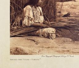 Edward Curtis Photogravure Among the Tules