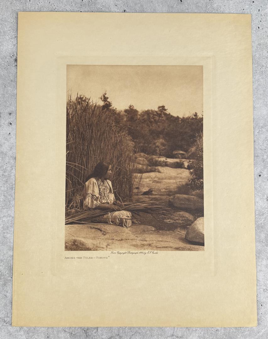 Edward Curtis Photogravure Among the Tules