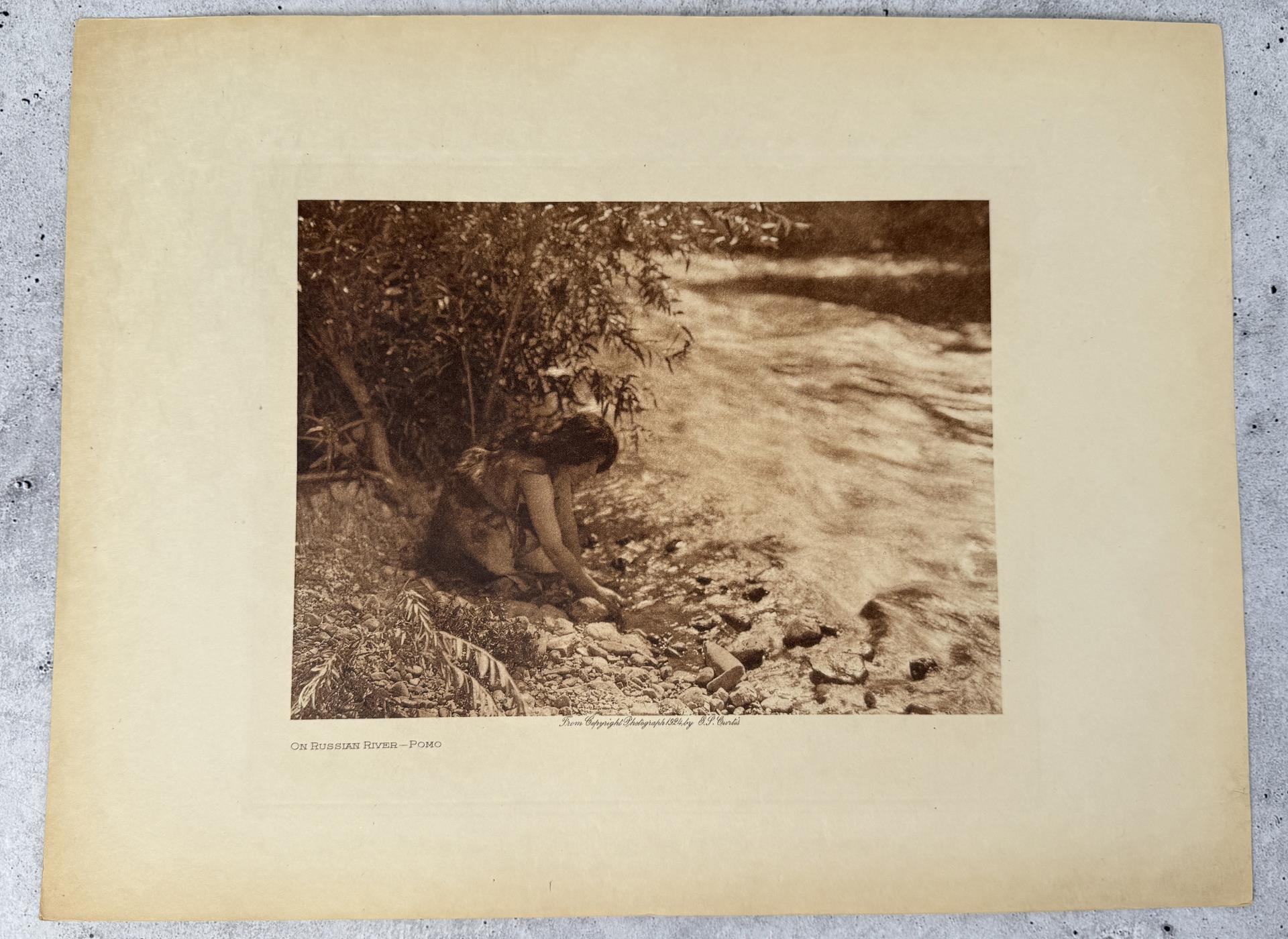 Edward Curtis Photogravure On Russian River Pomo