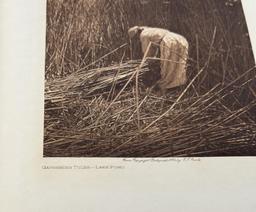 Edward Curtis Photogravure Gathering Tules