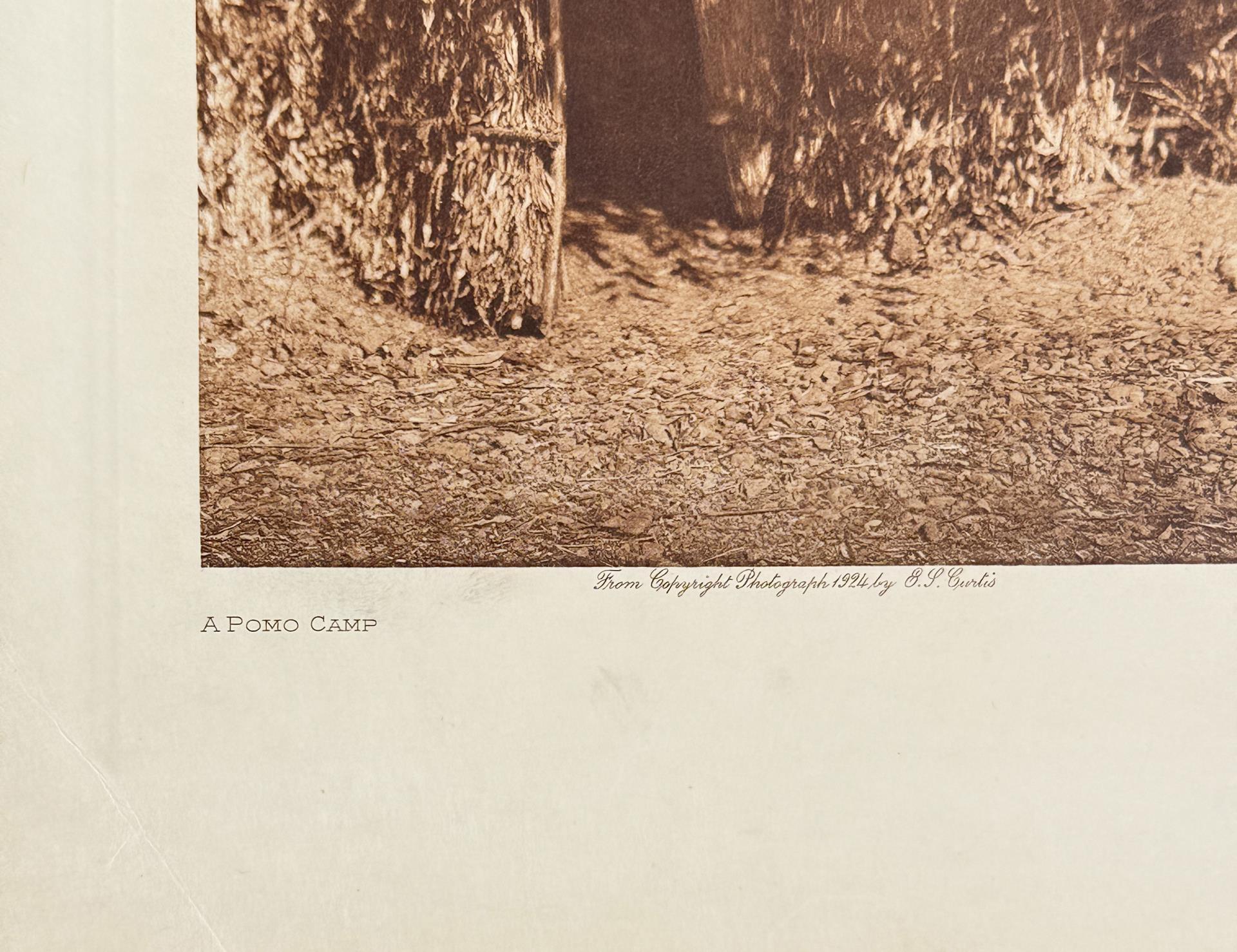 Edward Curtis Photogravure A Pomo Camp