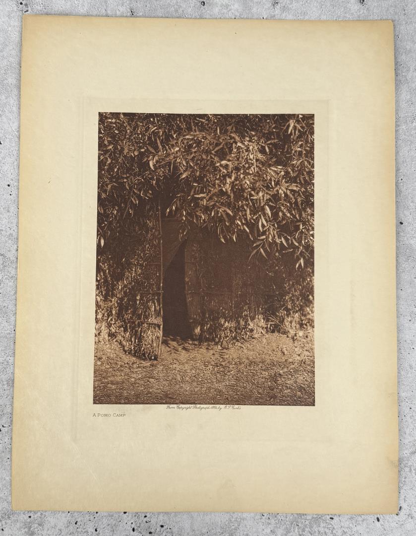 Edward Curtis Photogravure A Pomo Camp