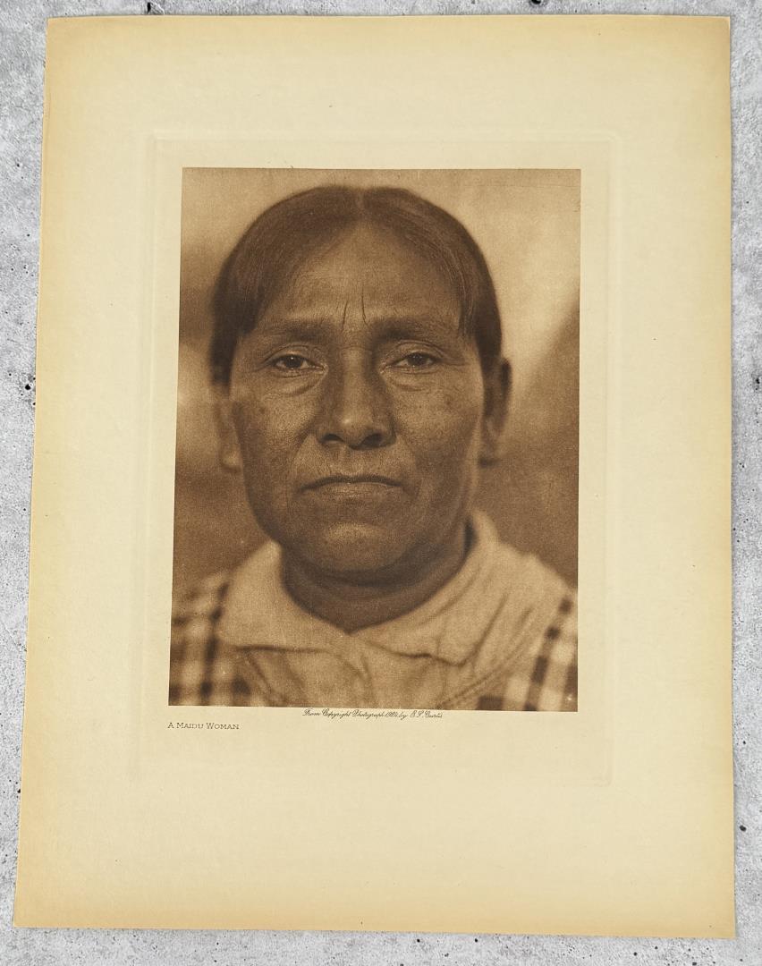 Edward Curtis Photogravure A Maidu Woman