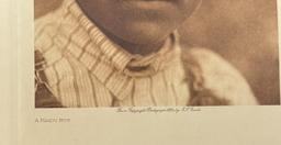 Edward Curtis Photogravure A Maidu Boy
