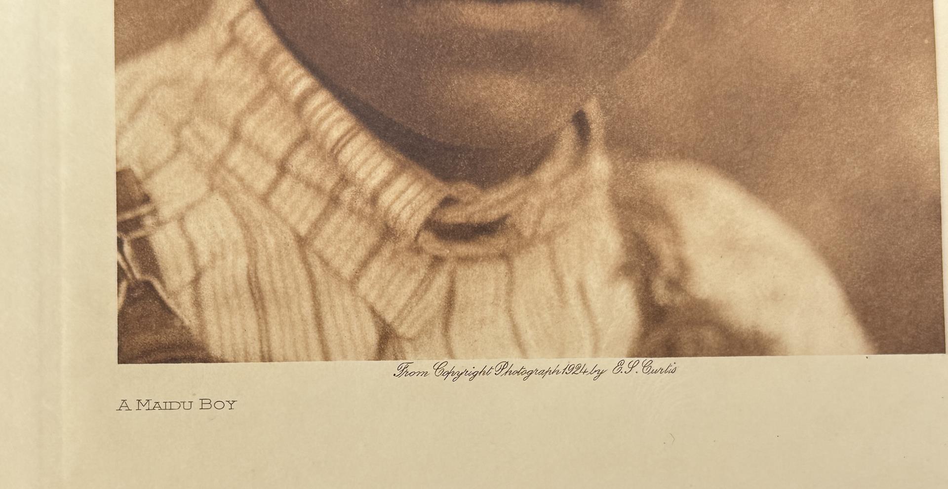 Edward Curtis Photogravure A Maidu Boy